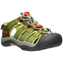 Detské sandále Keen Newport Boundless JR svetlozelená dark olive/scarlet ibis