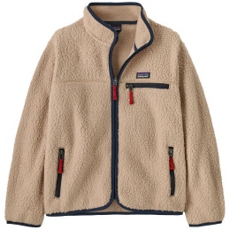 Detská mikina Patagonia K's Retro Pile Jacket - Valley Khaki béžová/modrá Valley Khaki