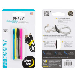 Spojovacia sada Nite Ize Gear Tie Cordable mix1 Různé barvy