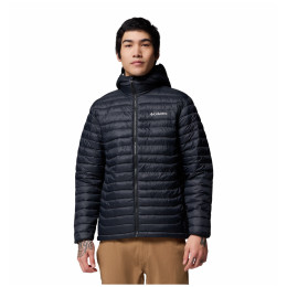 Pánska bunda Columbia Powder Pass™ Hooded Jacket čierna Black