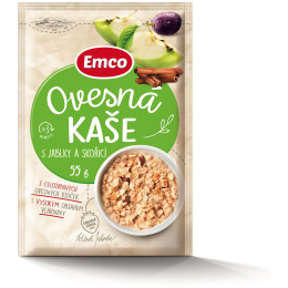 Kaša Emco Ovsená kaša s jablkami a škoricou 55 g