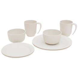 Sada riadov Outwell Delish 2 Person Dinner Set béžová Sandstone