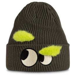 Detská čiapka Buff Knitted Beanie Fun zelená Eyes Beetle Green