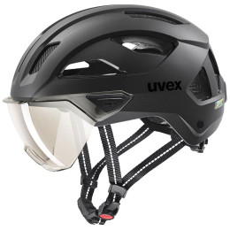 Cyklistická prilba Uvex Stride Visor čierna black matt