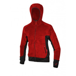 Bunda Warmpeace Thauris červená/černá