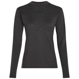 Dámske funkčné tričko Icebreaker Women 200 MerinoFine™ Ace LS Mock Neck tmavosivá Jet Hthr-011
