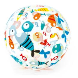 Nafukovacia lopta Intex Lively Print Balls 59040NP modrá/oranžová Fish