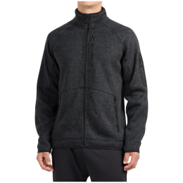 Pánska mikina 4F Fleece M485 sivá Deep Black Melange