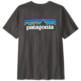 Pánske tričko Patagonia P-6 Logo T-Shirt čierna Ink Black