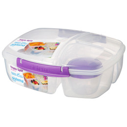 Obedový box Sistema Triple Split Lunch 2L