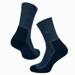 Ponožky MOOA Merino Mountain modrá Denim Blue