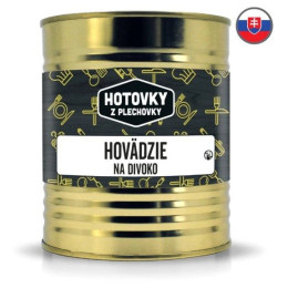 Hlavné jedlo Hotovky z plechovky Hovädzia pečienka 800g