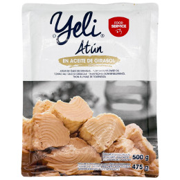 Jedlo na cesty Yeli Tuniak kúsky v slnečnicovom oleji (500g)