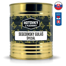 Hlavné jedlo Hotovky z plechovky Segedínsky guláš špeciál 800g