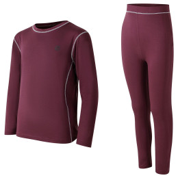 Detský funkčný set Dare 2b Pow II Baselayer Set Huckleberry tmavočervená Huckleberry