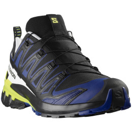 Pánske turistické topánky Salomon Xa Pro 3D V9 Gore-Tex čierna/modrá Black / Surf The Web / Safety Yellow