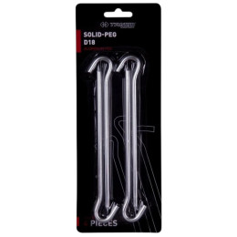 Sada kolíkov Trimm kolík SOLID-PEG - D18 - sada 4 ks strieborná silver