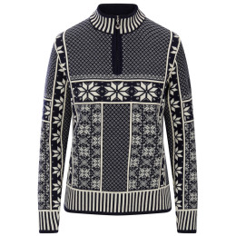 Dámsky sveter Dale of Norway Vardåsen Fem Sweater tmavomodrá/biela Marine Offwhite