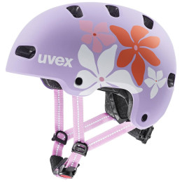 Detská cyklistická helma Uvex Kid 4 Style fialová flower lilac matt