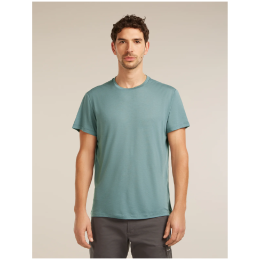 Pánske funkčné tričko Icebreaker Men Merino Blend Core SS Tee svetlomodrá BLUE ASH