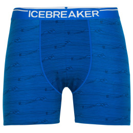 Pánske boxerky Icebreaker Mens Anatomica Boxers modrá/biela lazurite