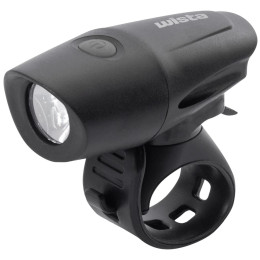 Predné svetlo Just One Wista USB čierna