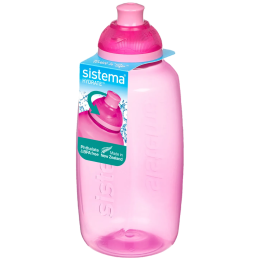 Fľaša Sistema Squeeze Twist ‘n’ Sip 380 ml ružová