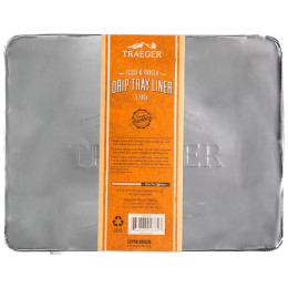 Doplnok ku grilu Traeger DRIP TRAY LINER 5 PACK - RANGER strieborná