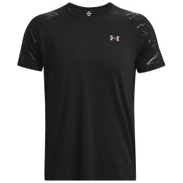 Pánske funkčné tričko Under Armour Rush Emboss SS čierna Black / / Black