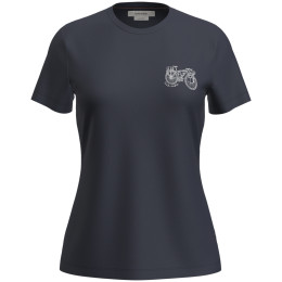 Dámske funkčné tričko Icebreaker W Mer 150 Tech Lite SS Tee Adventure Rid tmavomodrá Midnight Navy