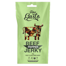 Sušené mäso Fine Gusto Hovězí Jerky pepř 25g