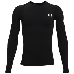 Detské funkčné tričko Under Armour UA HG Armour LS Black čierna/biela Black / / White