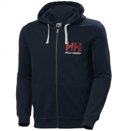 Pánska mikina Helly Hansen HH Logo Full Zip Hoodie tmavomodrá Navy