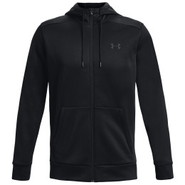 Pánska mikina Under Armour Armour Fleece FZ Hoodie čierna Black / / Black