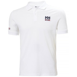 Pánske tričko Helly Hansen Messina Graphic Fitted Polo biela 002 WHITE