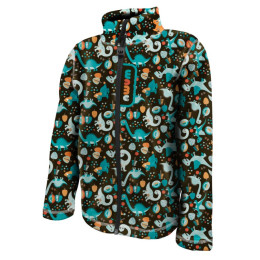 Detská mikina WAMU Dinosauři čierna/hnedá