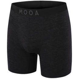 Pánske boxerky MOOA MerinoSilk 6in čierna black melange