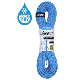 Lezecké lano Beal Ice Line 8,1 mm (50 m) modrá EMERAUDE