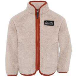 Detská mikina Didriksons Gibbs Kids Fullzip 2 Beach Beige/Rust béžová Beach Beige/Rust