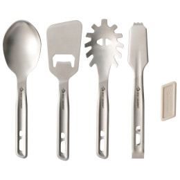 Súprava príborov Sea to Summit Detour Stainless Steel Utensil Set 4 Piece strieborná Stainless Steel Grey