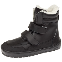 Detské barefoot topánky Beda Just Black Black čierna Black