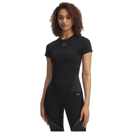 Dámske funkčné tričko Under Armour UA Vanish Seamless SS čierna Black / Steel / Steel
