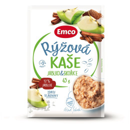 Kaša Emco Ryžová kaša s jablkami a škoricou 45g