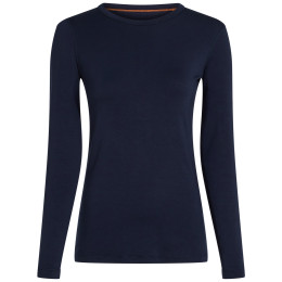 Dámske funkčné tričko Icebreaker Women Merino Blend Core Midweight LS Crewe tmavomodrá Midnight Navy