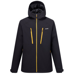 Pánska zimná bunda Regatta Highton Stretch Padded Jacket čierna/žltá Black(Sunst)