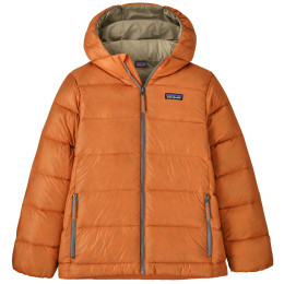 Detská bunda Patagonia K's Hi-Loft Down Sweater Hoody - Marigold oranžová Marigold