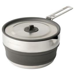 Skladací hrnček Sea to Summit Detour Stainless Steel Collapsible Pouring Pot 1.8L strieborná