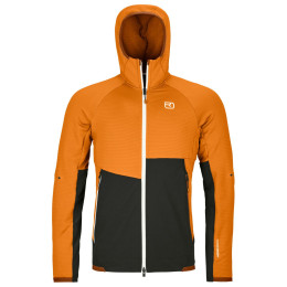 Pánska bunda Ortovox Fleece Rib Hoody M oranžová sly fox