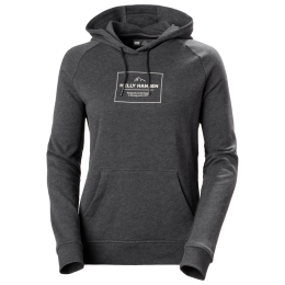 Dámska mikina Helly Hansen W F2F Organic Cotton Hoodie šedá Ebony Melange