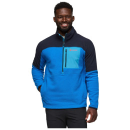 Pánska mikina Cotopaxi Abrazo Fleece Half-Zip Jacket modrá/tm.sivá Carbon and Atlantic